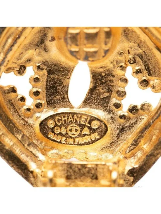 Chanel Vintage Coco Mark Gold Plated - Picture 3 of 3